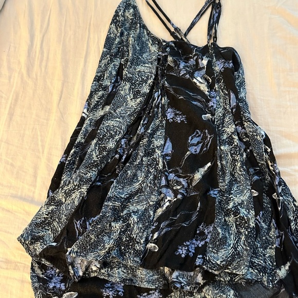 Free People Isabella Trapeze Romper Spaghetti Straps (24) - Picture 4 of 7